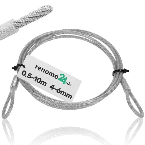 Pvc stahlseil mit ösen - stahlseil,