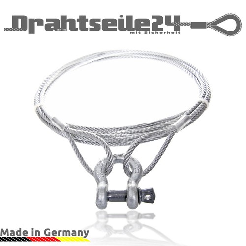 Stahlseil mit ösen schlaufe - mit,